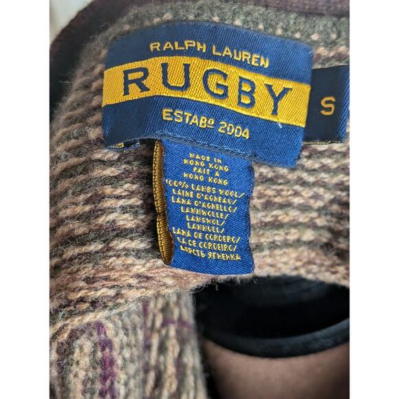 Ralph Lauren Rugby 100% Lambs Wool Grampacore, Sweatervest, Unisex. Sz Sm. - Picture 11 of 12